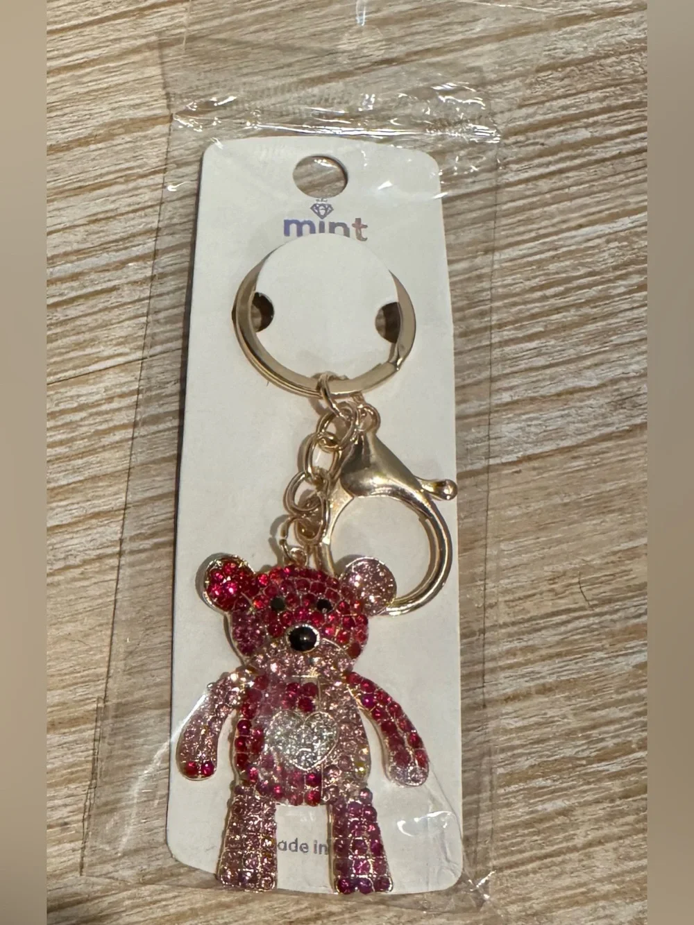 Teddy Bear Keychain or Bag Charm - PICK ONE